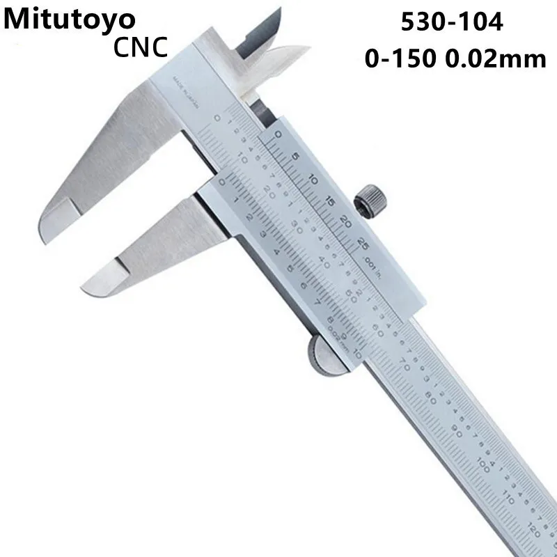 

Mitutoyo CNC Calipers Vernier Caliper 6" 0-150mm 0.02mm Precision Measuring Tools Stainless Steel 530-312 Scale Caliper .001in