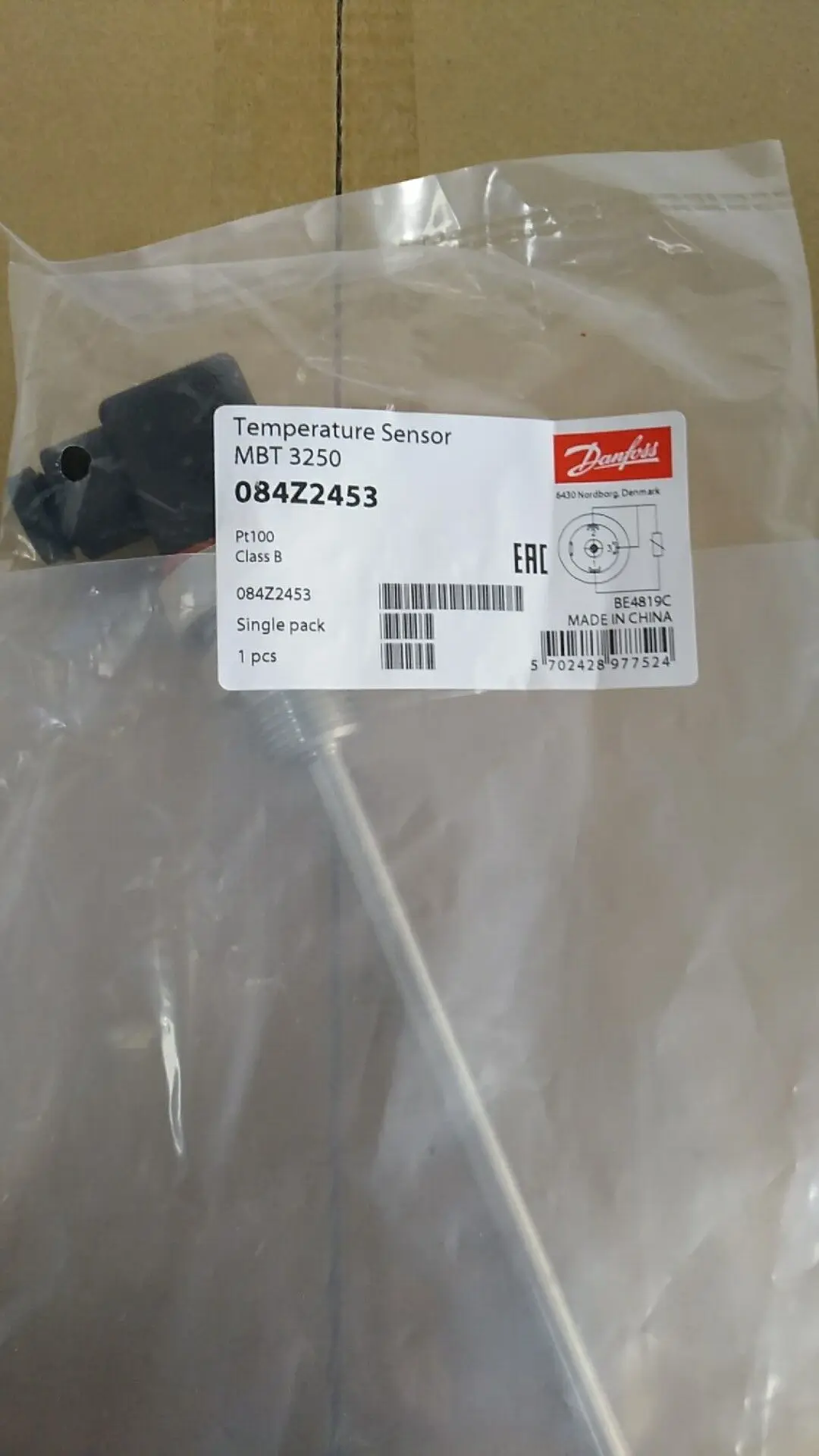 

Подлинный датчик температуры MBT3250 084Z2453 Danfoss