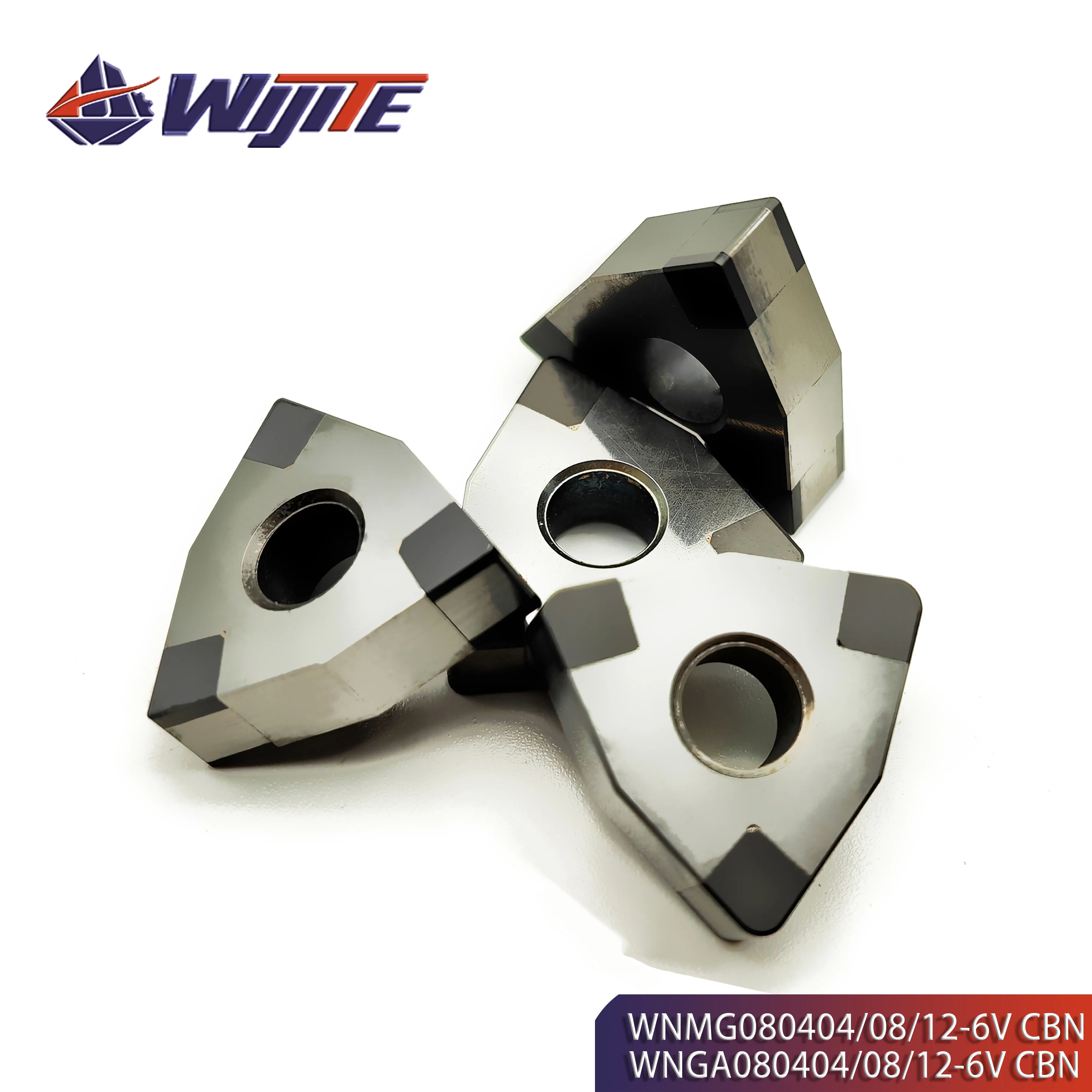 CBN WNGA080404 WNGA080408 WNGA080412-6Vmachine tool is used for turning high hardness materials such as hardened steel cast iron