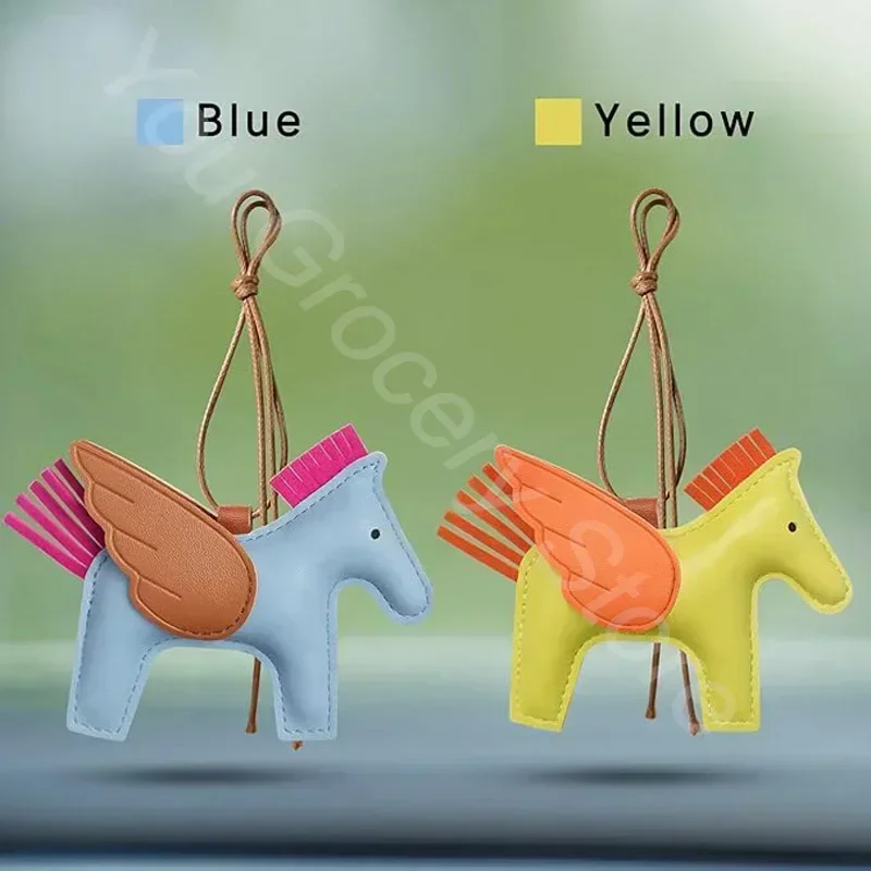 Подвеска милая маленькая сумка с лошадью Очаровательная искусственная кожа