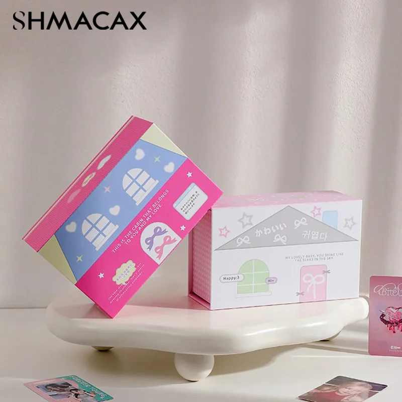Kawaii 3-дюймовая Фотокарта Kpop Home Series Коллекционная Коробка Для Хранения Маленький