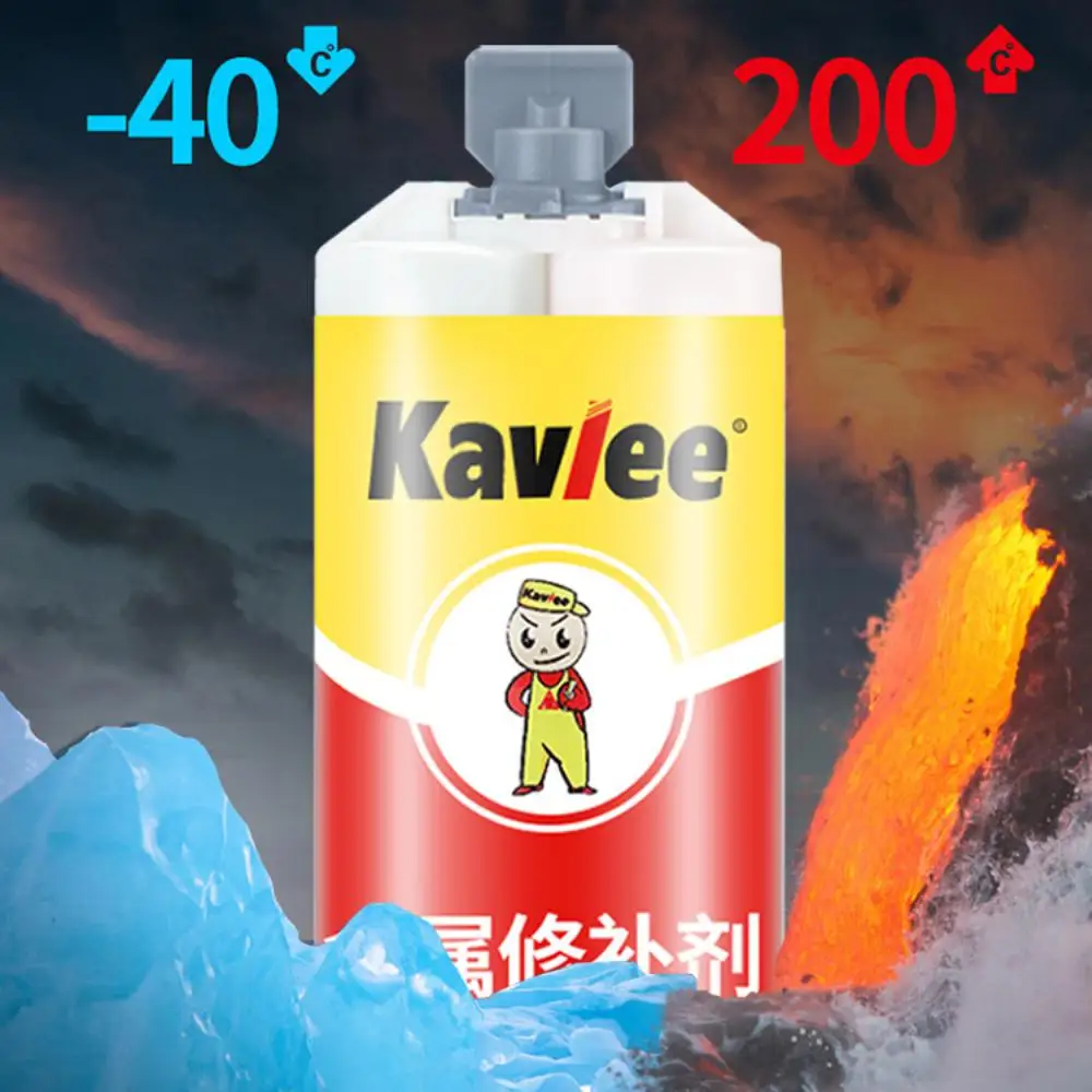 

Industrial Metal Repair Casting Paste A&B Rubber Glue Tank Oil Leakage Radiator Tile Crack Trachoma Welding Solder Adhesive