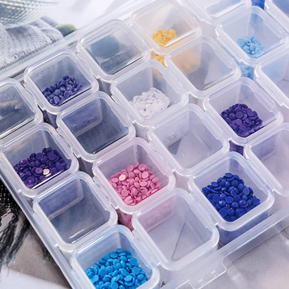 

Diamond Painting Storage Box Universal Sequins Transparent 13cmx1.5cmx3cm