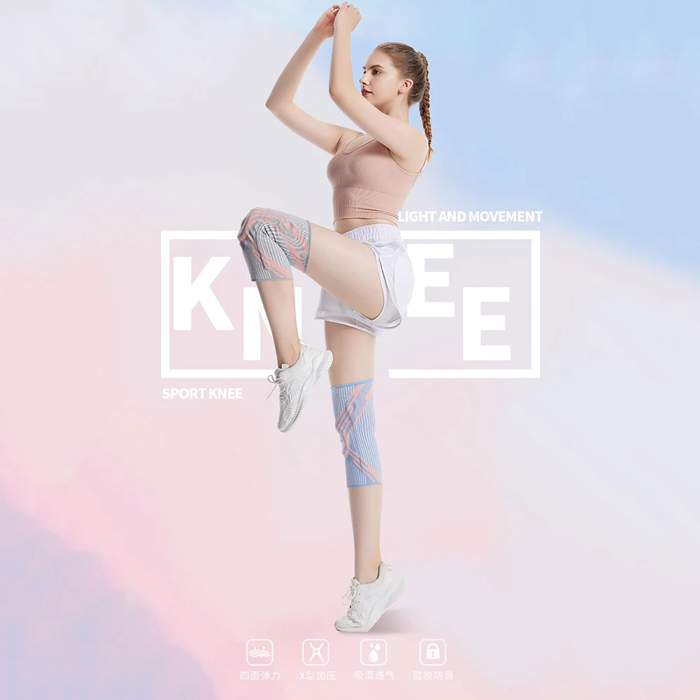 

Компрессионные наколенники, универсальный наколенник, облегчение боли, дышащий стабилизатор весны, для езды на велосипеде и бега