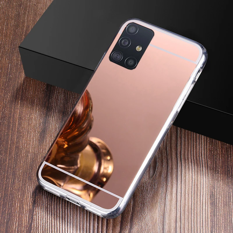 

Mirror Soft TPU Case For Samsung Galaxy A51 A20 A30 A50 A10S A11 A31 A21S A12 A32 A52 A72 S20 S20FE S21 Ultra Transparent Cover