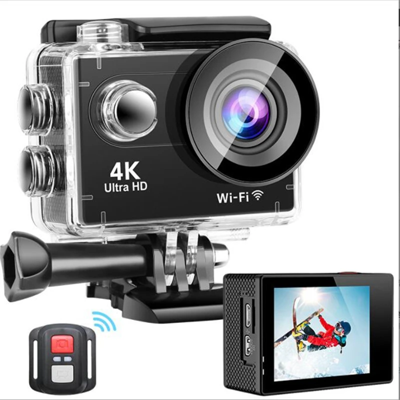 

Экшн-камера 4K, водонепроницаемая камера для подводной съемки, 30 м, Ultra HD, 20 МП, угол обзора 170 градусов, Wi-Fi