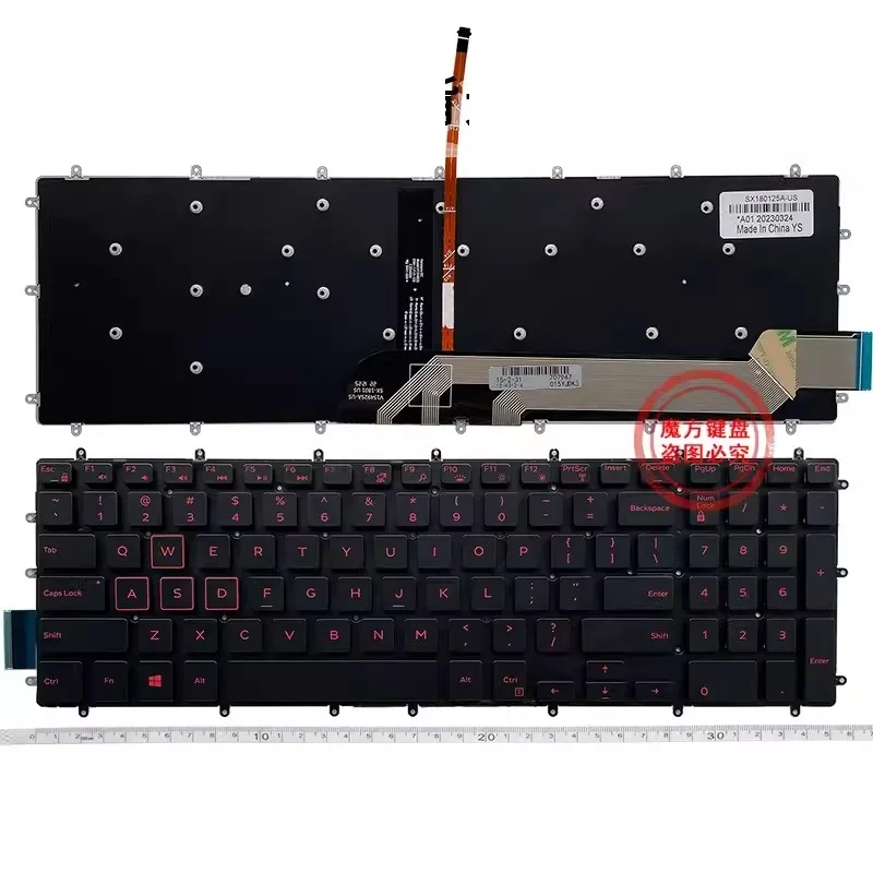 Новая английская клавиатура для ноутбуков DELL 15-7000 5567 5570 7566 7567 5665 5568 3582 3583