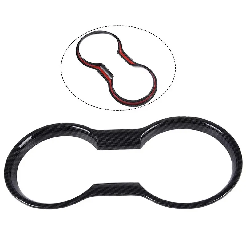 

Для Ford Mustang 2015-2019 автомобильный передний держатель для чашки с водой, декоративная рамка, наклейка, автомобильные аксессуары для интерьера