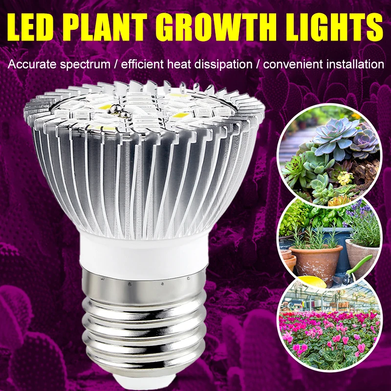 

Full Spectrum Plant Light 18w / 28w Indoor 28/18 Leds Seedling Light Bulb Plant Light For Veg Flower Hydroponics Greenhouse