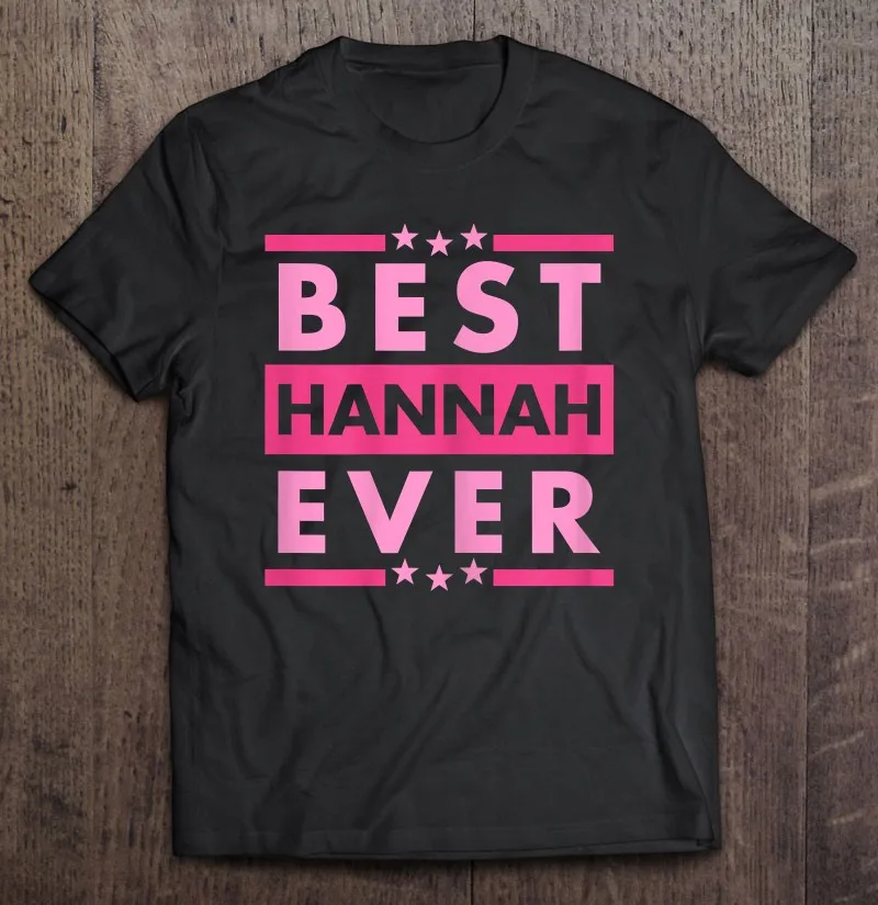 

Винтажная футболка с изображением лучшей Ханны, самой большой в мире Ханны, аниме футболка, футболка, Мужская футболка, мужские футболки из ...
