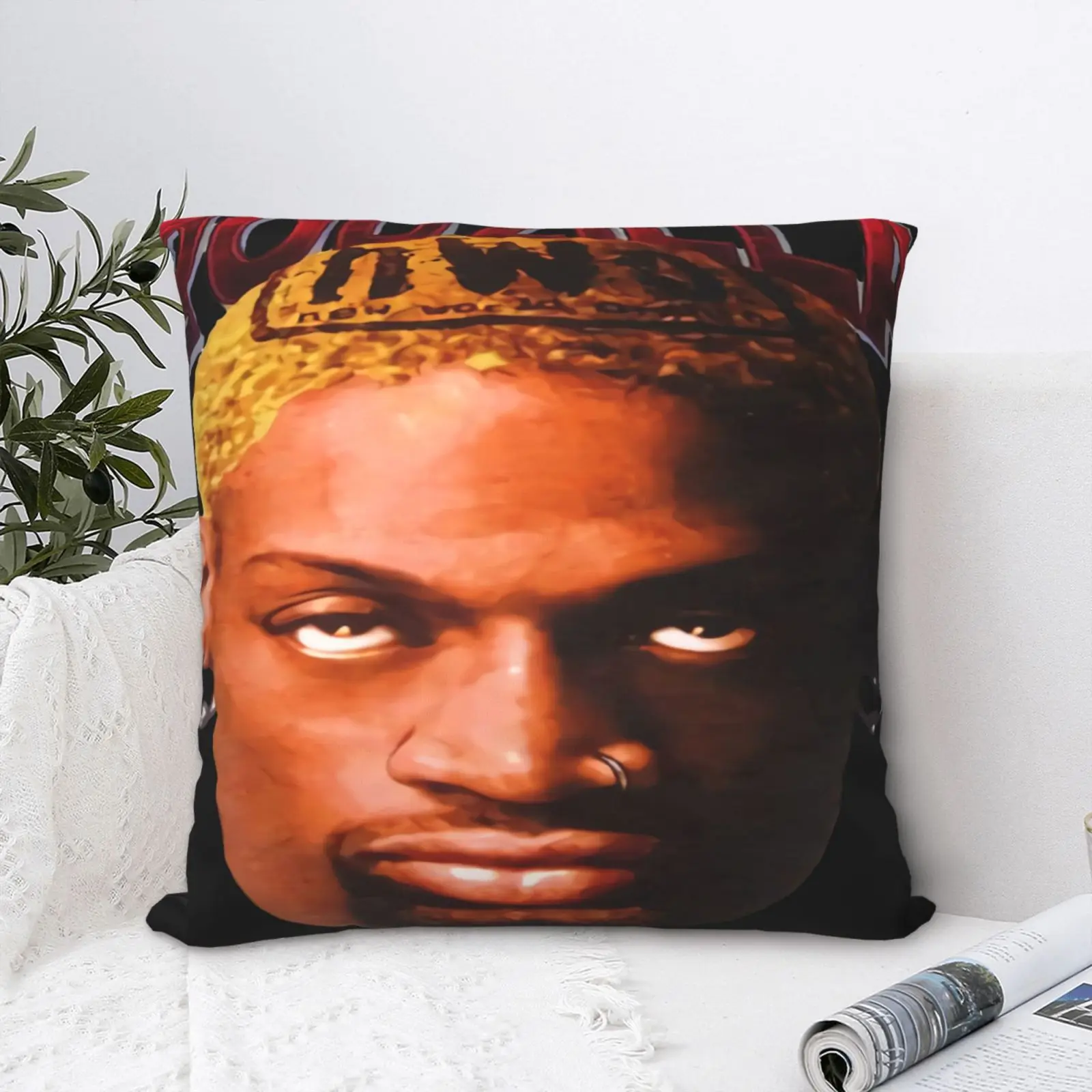 

Rare 90S Rodzilla Dennisrodman 1998 Pillow Case Throw Pillows Pillow Cover Dakimakura Throw Pillows Anime Pillow Case For Sofa