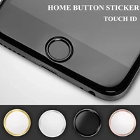 ultra slim fingerprint support touch id metal home button sticker for iphone 7 7plus 6 6s 6plus 5 5s 5c se red black