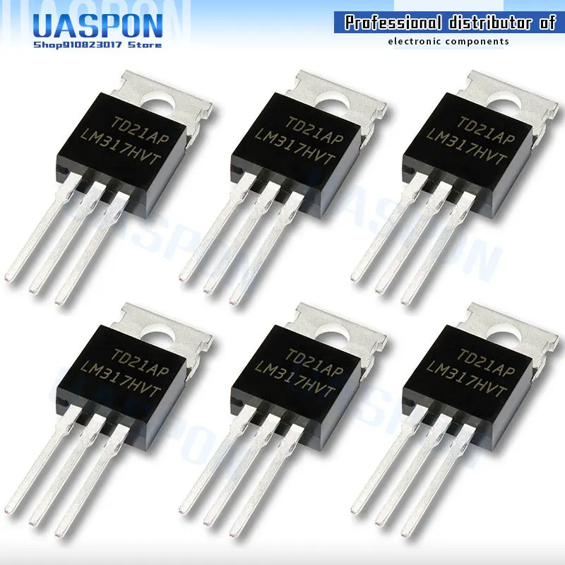 Трехконтактный регулятор LM317HVT TO-220 LM317 TO220, 10 шт.