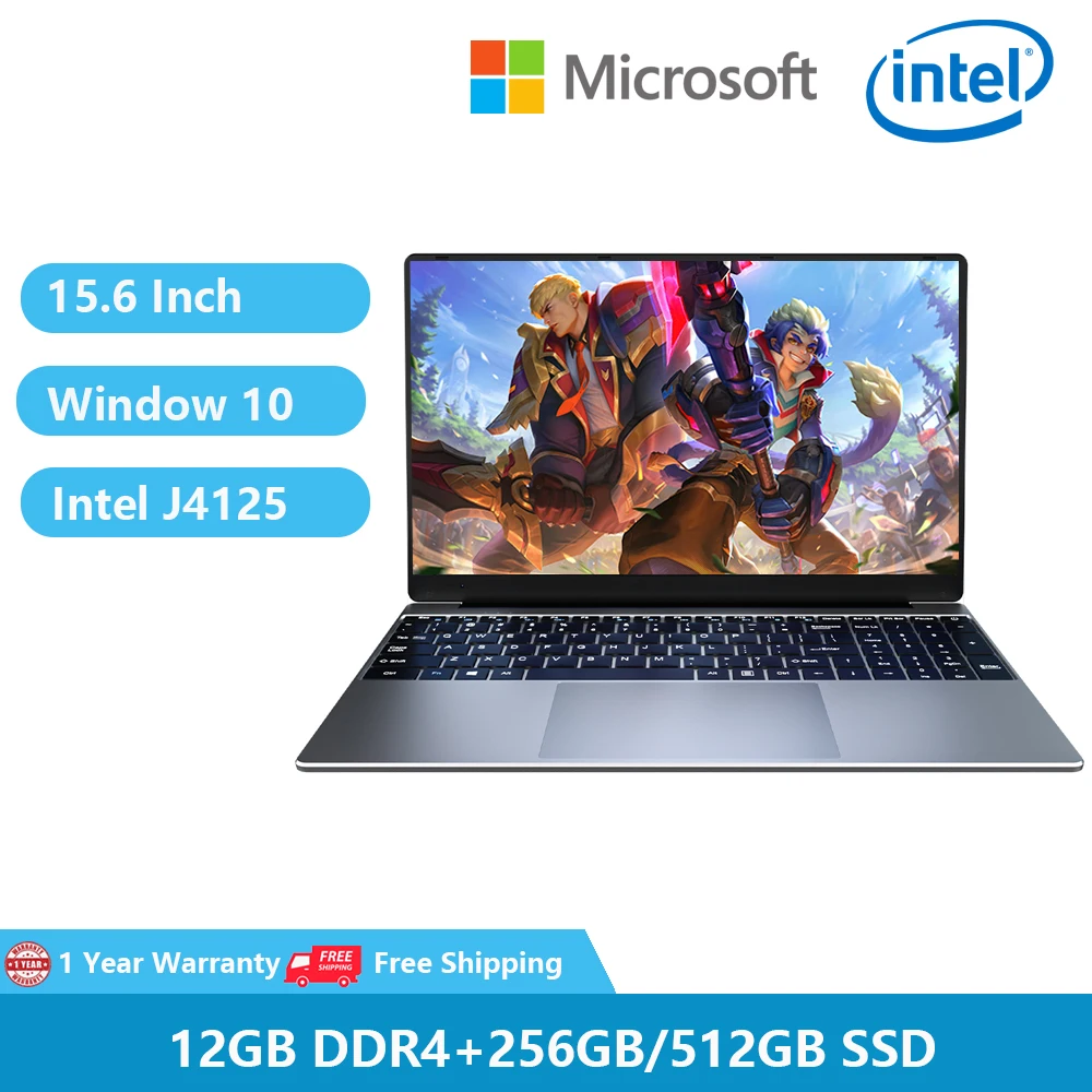 Office NoteBook Windows 10 Business Gaming Laptop Computer 15.6