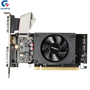 GIGABYTE Graphics Card GT710 1GB 64Bit GDDR3/GDDR5 Video Cards for nVIDIA Cards Geforce Original GT 710 1G Used Hdmi Dvi game