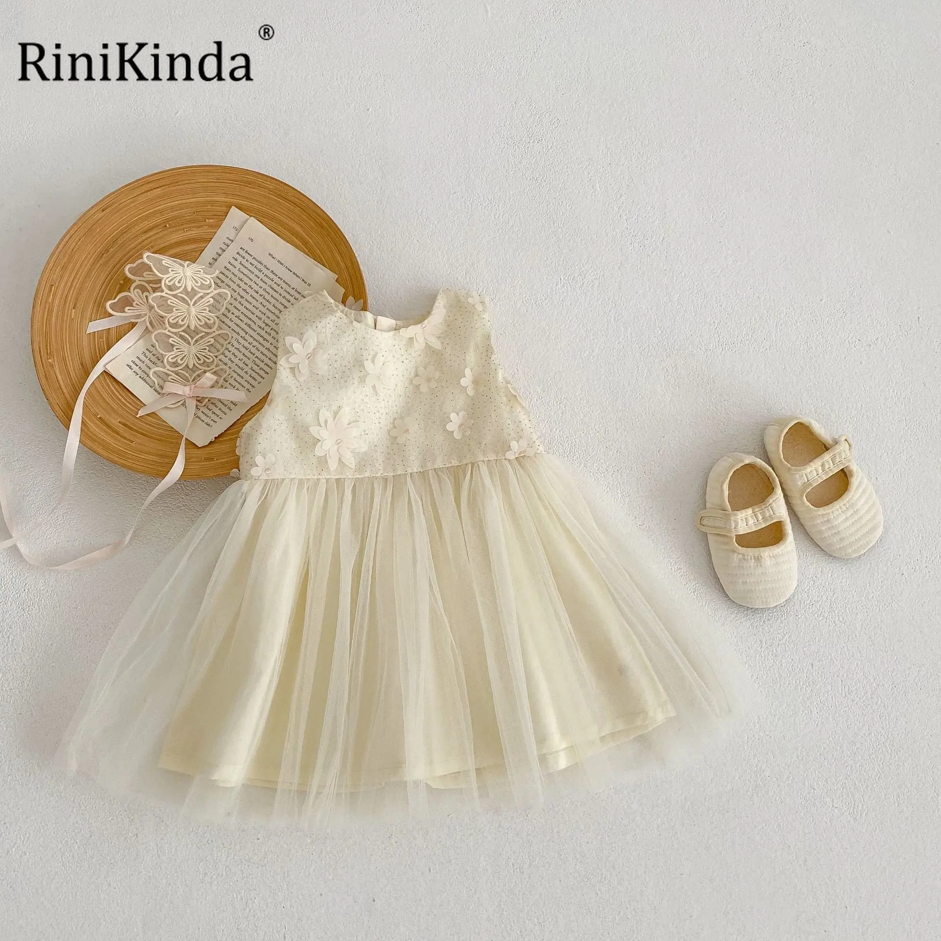 

2023 Цветочные Детские платья для девочек, летняя милая детская одежда, Сетчатое свадебное платье принцессы на день рождения, детская одежда