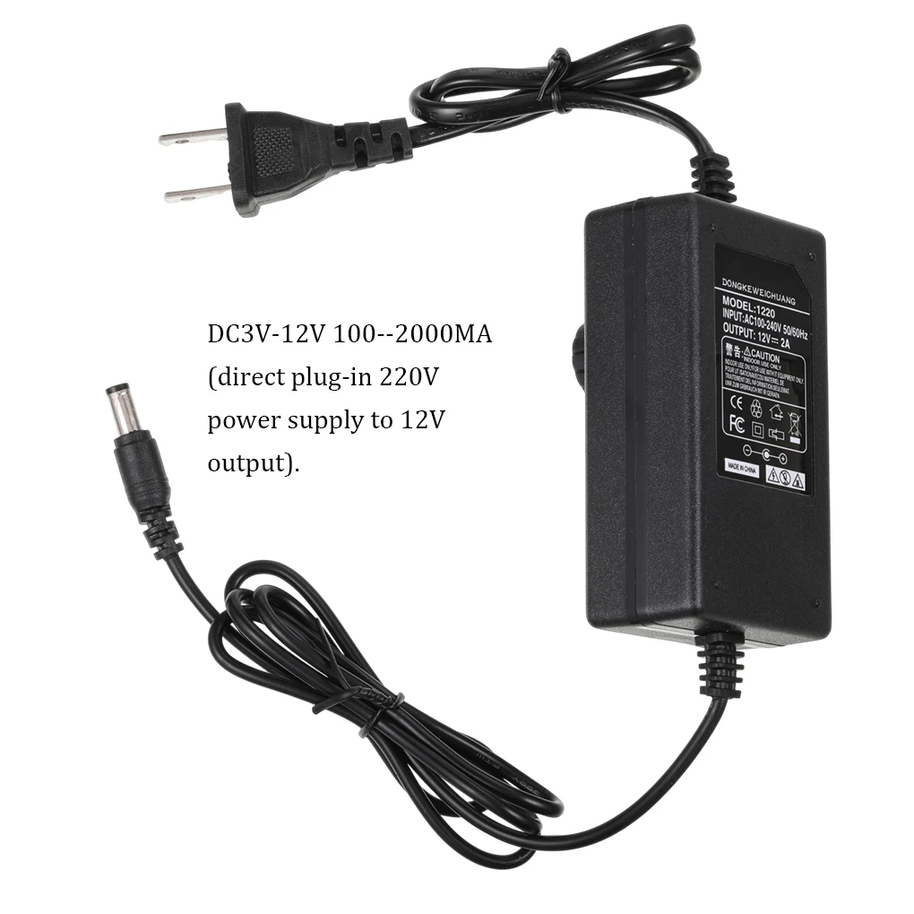 

Dual Line Power Supply US-Plug Fan Power Adapter Speed Controller