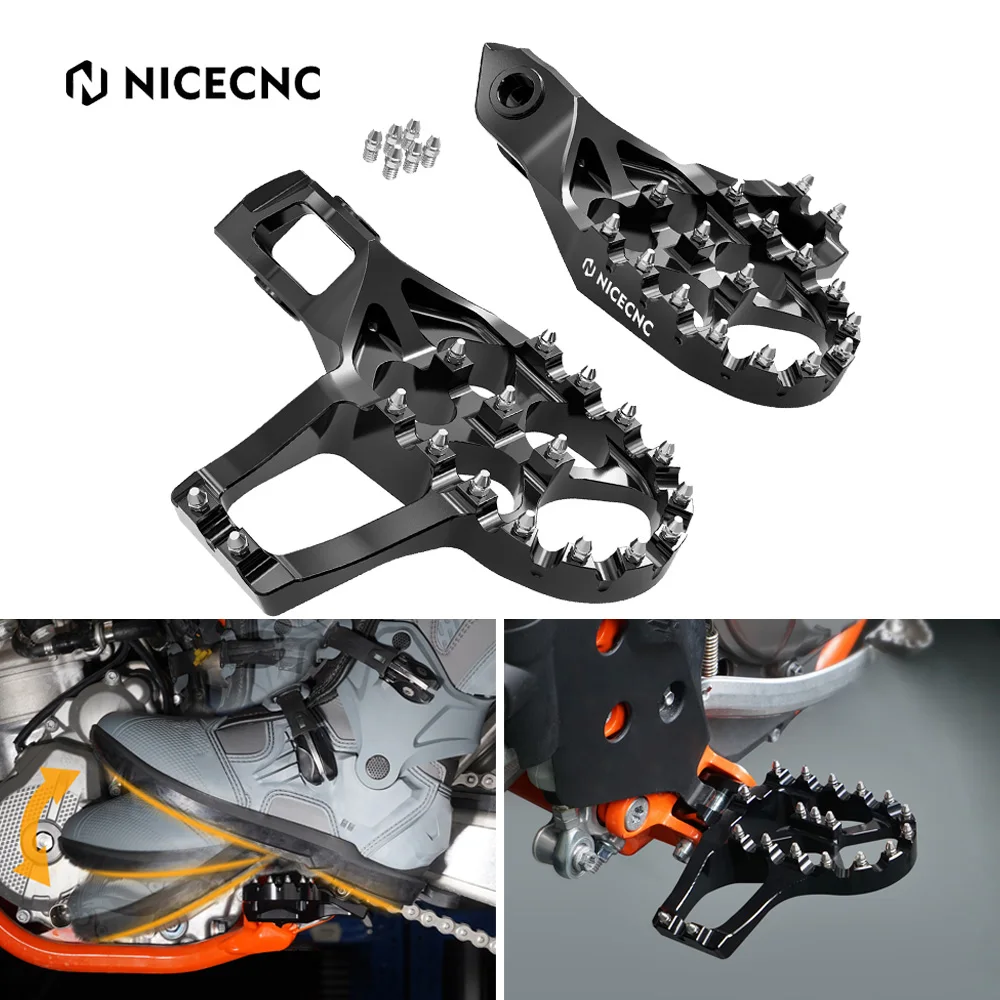 

NiceCNC Extender Foot Pegs Footrests Pedal For GasGas EC ECF EX EXF MC MCF 125 250 300 350 450 EC250 EC300 EC350 250F 350F 2024