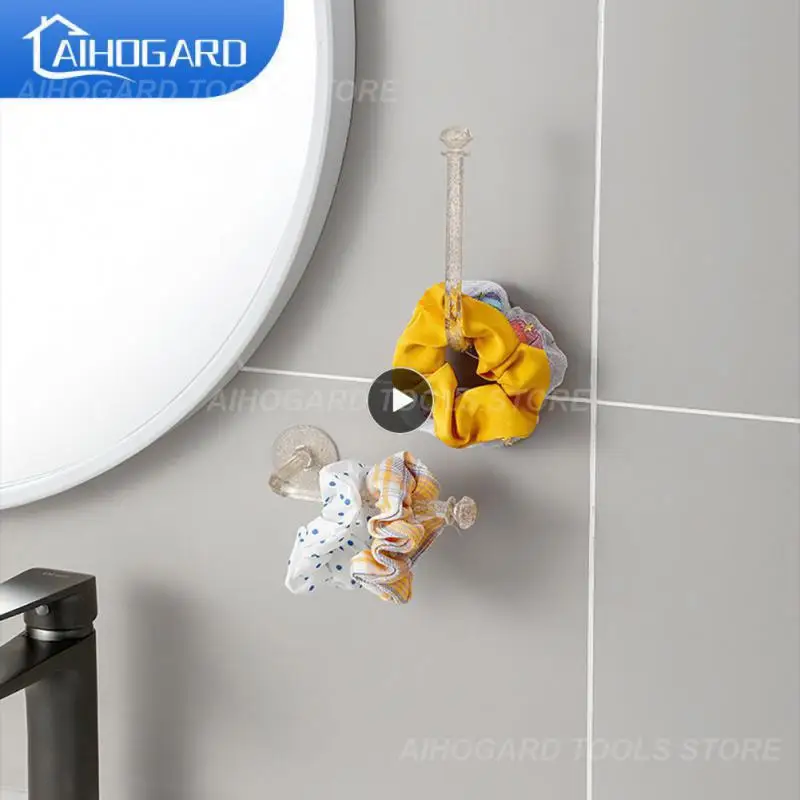 

New Crystal Wall Hair Rope Holder Rack Multi-purpose Waterproof Jewelry Necklace Bracelet Organizer Bathroom Hook