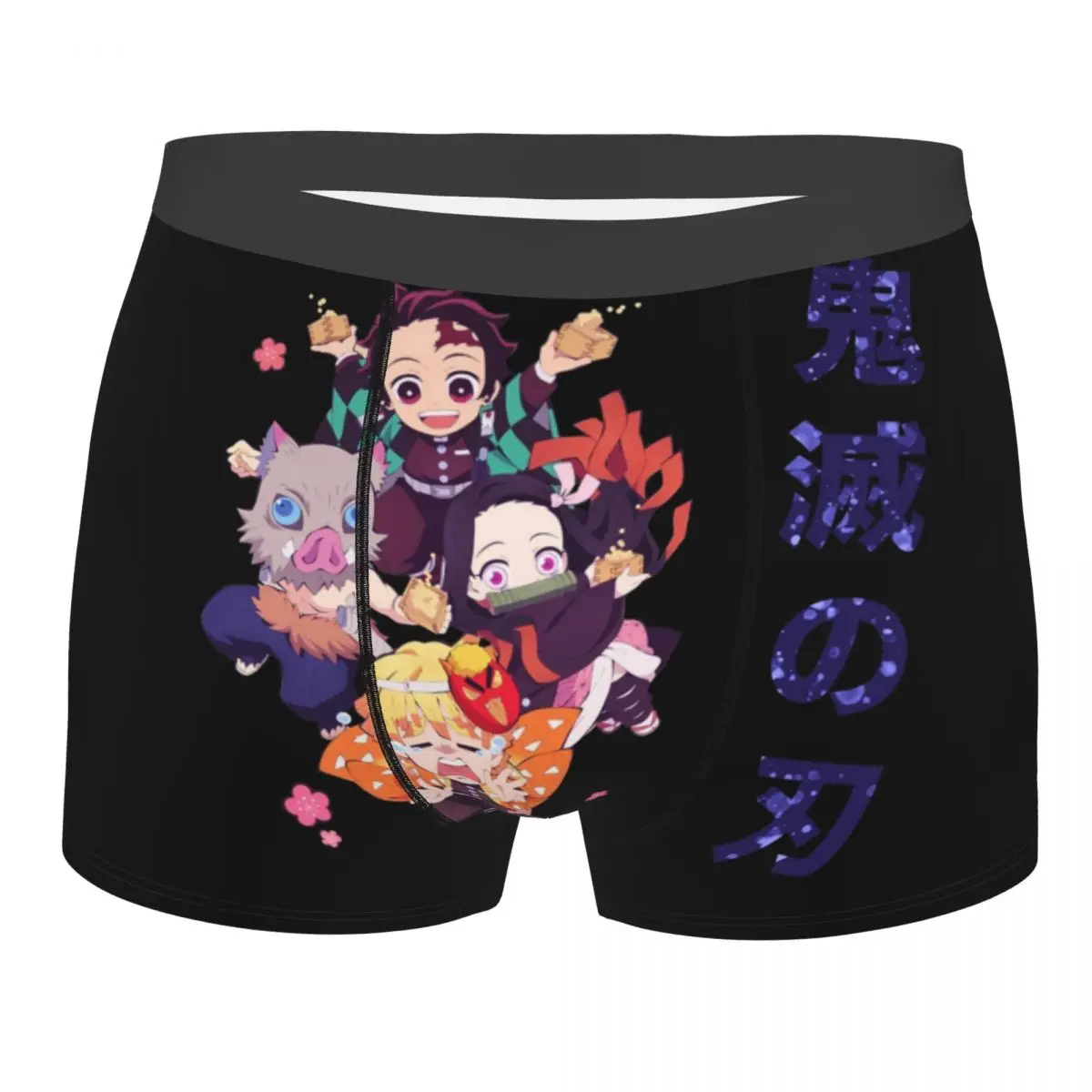 

Men Underwear Kimetsu no Yaiba Demon Slayer Anime Boxer Briefs Shorts Panties Sexy Soft Underpants for Homme Plus Size