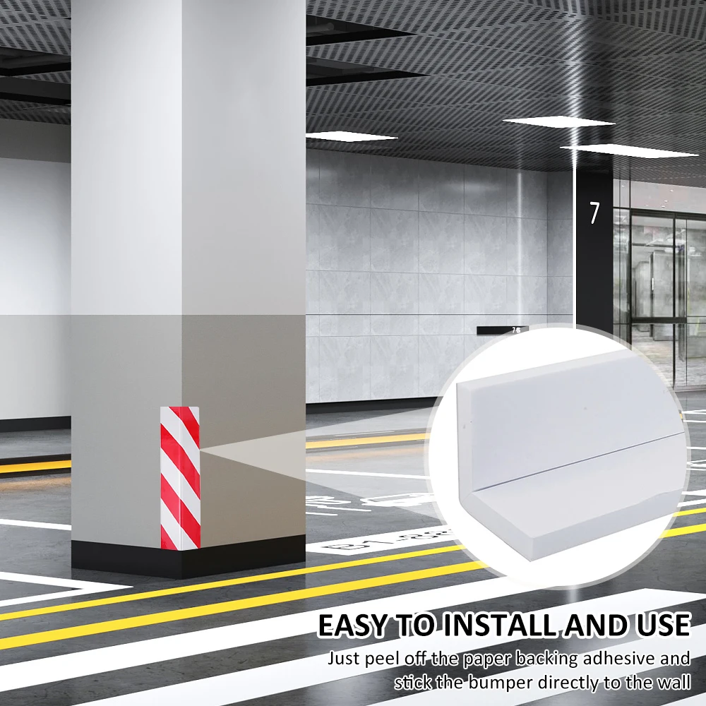 Светоотражающая полоса для парковки гаража защита стикер на стену авто ПВХ пена