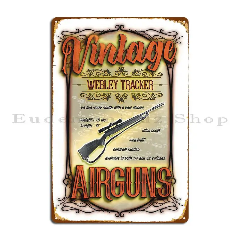 Винтажный Воздушный пистолет Webley трекер Keltyboy металлический плакат с табличкой