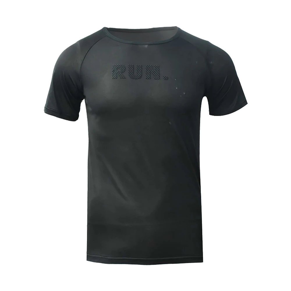 Мужская футболка для бега впитывающая пот компрессионная эластичная