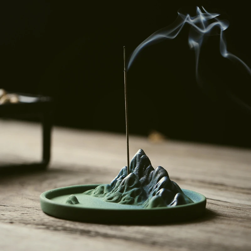 

Ceramic Creative Mountain Shape Incense insert Tray Molds Incense base sandalwood censer household