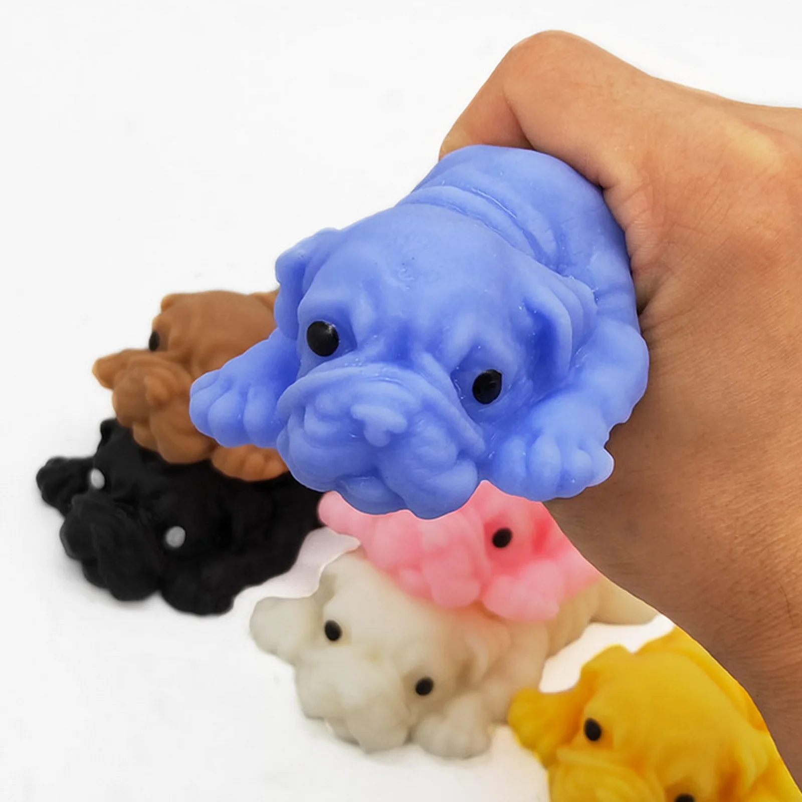 Nette Squeeze Mops Hund Spielzeug Weiche Angst Relief Stress Dekompression Sensorischen Squishies Spielzeug für Erwachsene Kinder Geburtstag Weihnachten Geschenk