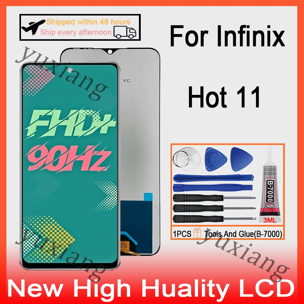 

Оригинальный ЖК-дисплей для Infinix Hot 11 X662 X662B X689F ЖК-дисплей сенсорный экран дигитайзер Замена
