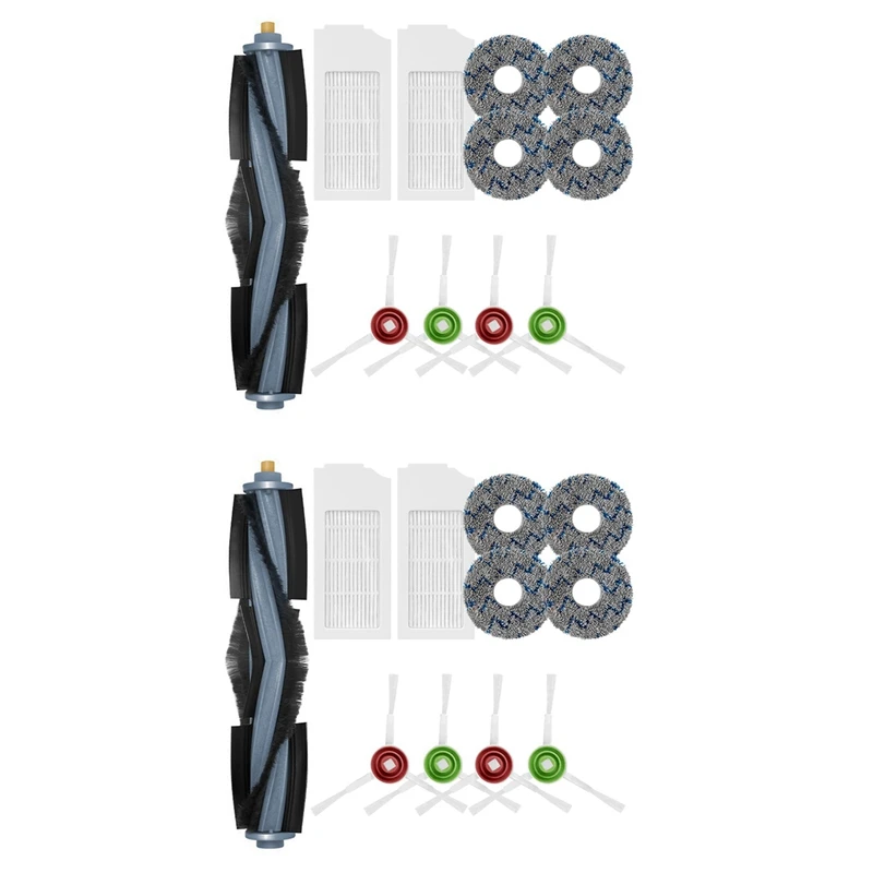 

2 Set For Ecovacs Deebot T10/T10 TURBO Parts Hepa Filter Main Side Brush Mop Pad Robot Vacuum Cleaner Spare Accessory