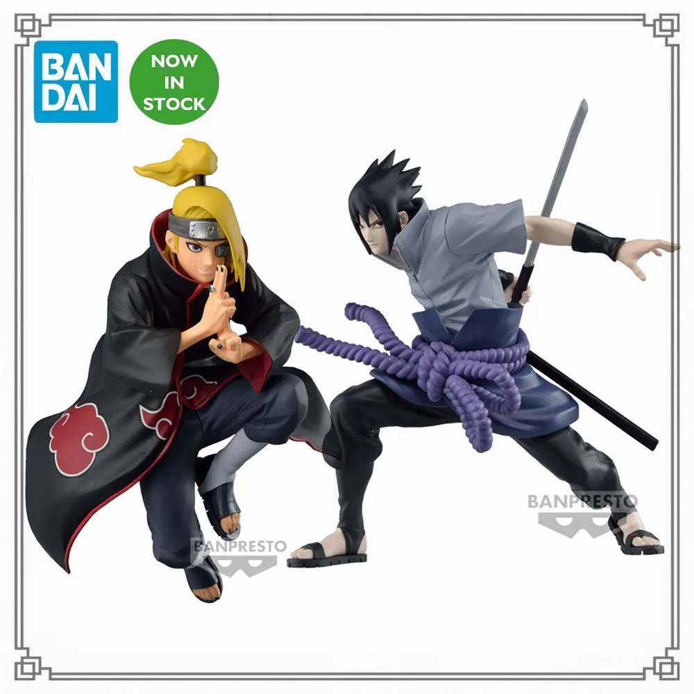 

In Stock Naruto Uchiha Sasuke Deidara VIBRATION STARS Anime PVC Original Action Figure Shippuden Bandai Toys for Children 13cm