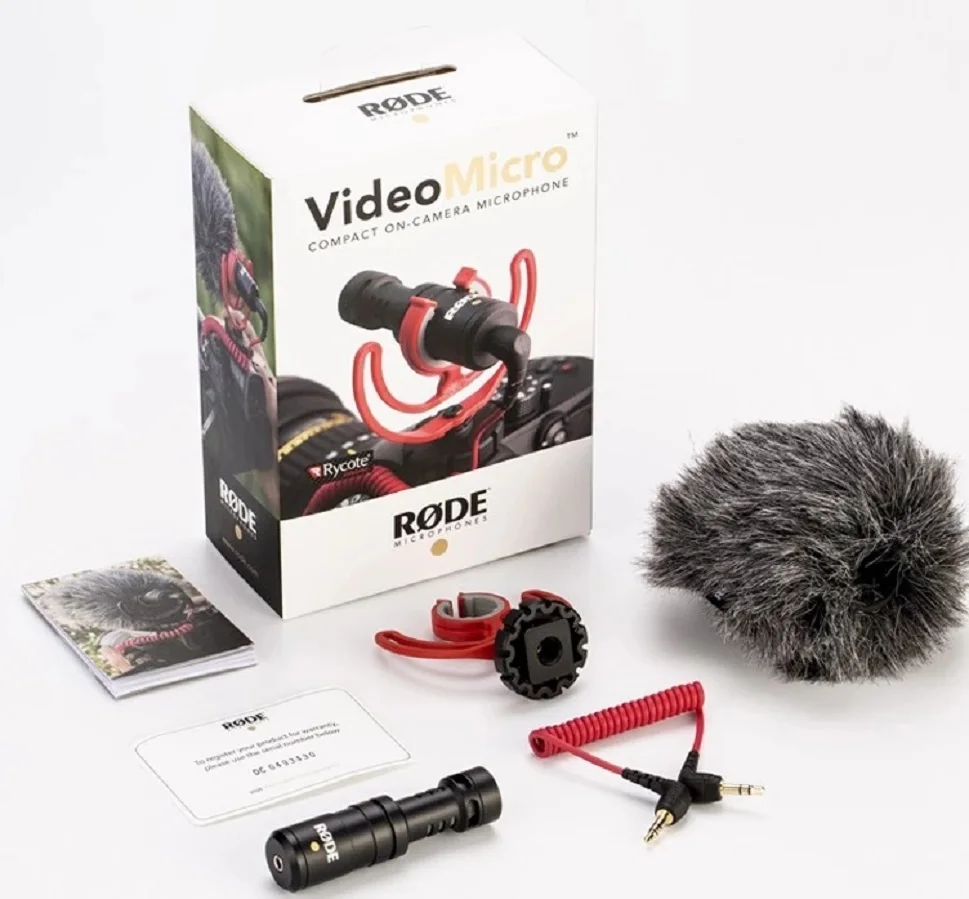 

Rode videomicro compact Recording microphone with high-quality cardioid condenser mic capsule for video applications