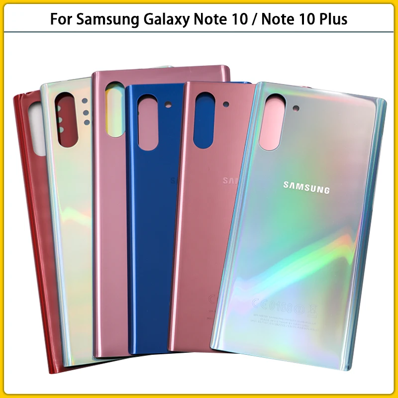Задняя крышка батарейного отсека для Samsung Galaxy Note10 N970F Note 10 Plus N975F 3D стеклянная