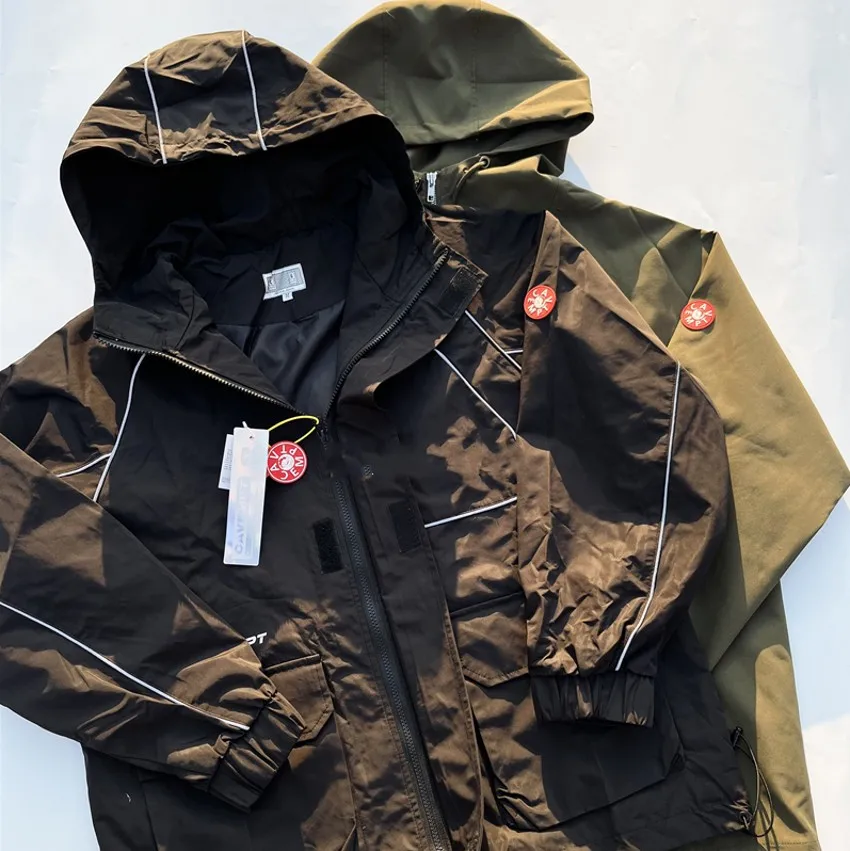 

Men Women Best Quality Waterproof Windproof Cav Empt Coats Thickened Jackets Reflective Strip CAVEMPT CE Vintage Jacket