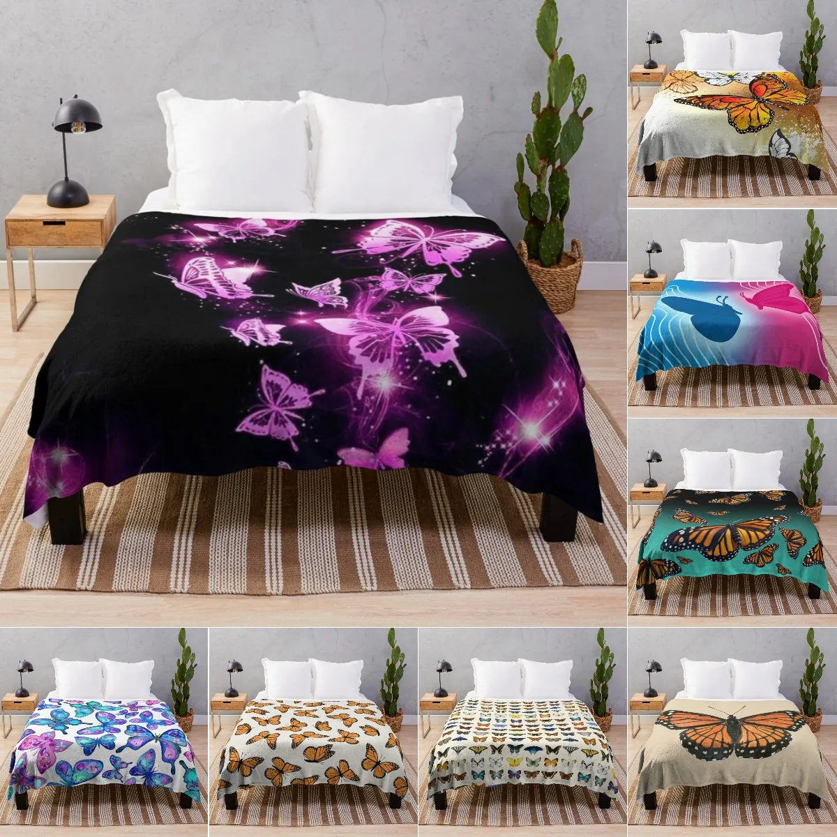 

Одеяло с бабочками Красивое Одеяло в форме бабочки ультра мягкие Одеяла Легкие удобные для кровати диван Королева кинг двойной размер