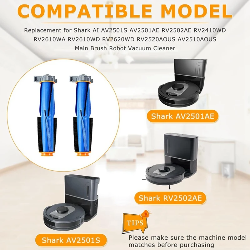 Основная роликовая щетка для роботов-пылесосов Shark RV2300 RV2310 RV2310AE AV2310 AV2310AE RV2320S AV2501AE