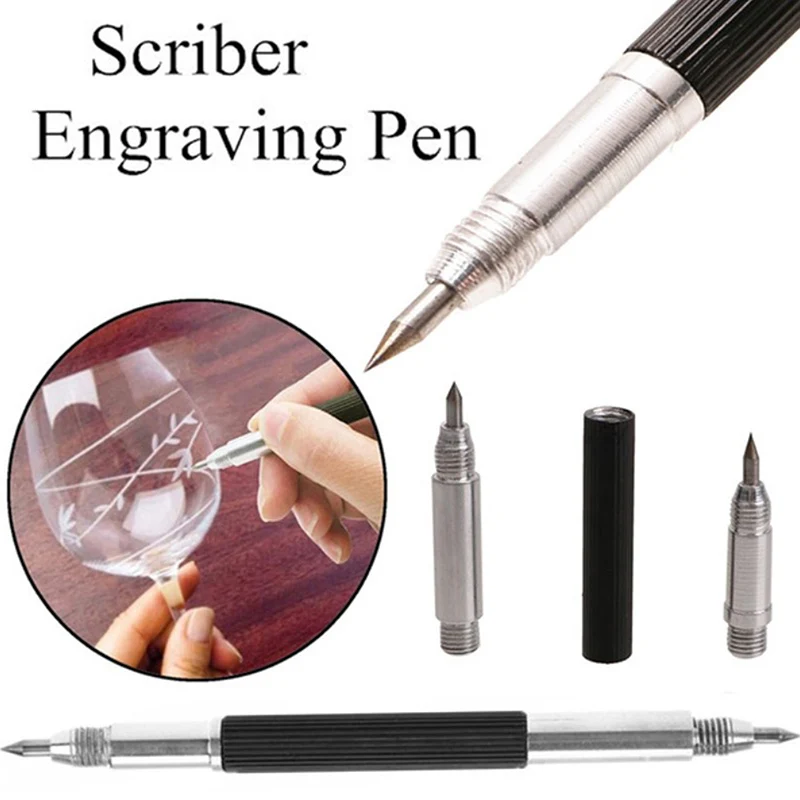 

DIY Ceramics Engraving Tool Durable Anti Slip Handle Lettering Alloy Tip Tools