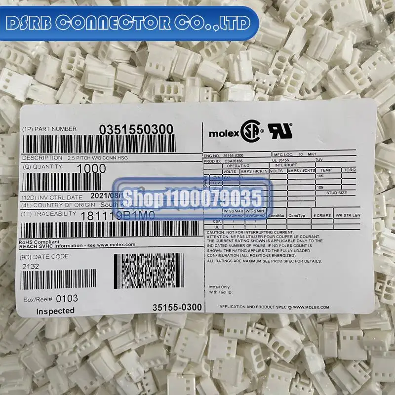 

1000 шт./партия, новые и оригинальные 35155-0300 351550300 3P