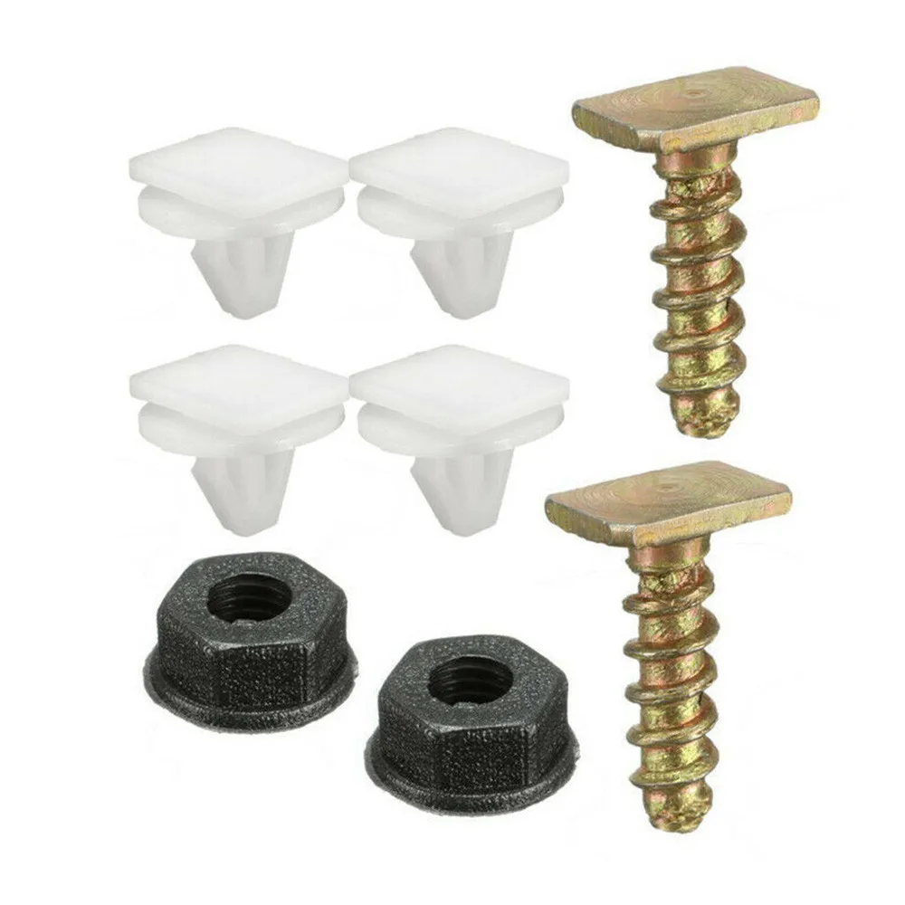 

Useful Durable New Trim Fastener Clips 8pc Arch For Corsa 4*Plastic White Clips Front Metal Nut Plastic