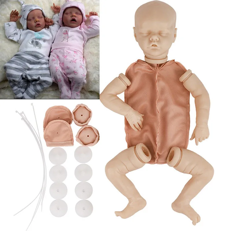 

45cm Rebirth Doll White Embryo Mold Simulation Baby Plastic Parts Body Doll