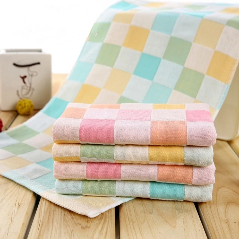 

Double-layer Gauze Cotton Children's Towel 25*50 Baby Face Towel Handkerchief Towel Bath Children's Towel Sweat-proof SmallTowel