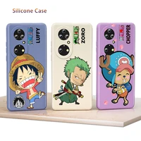 anime one piece liquid silicone soft cover for honor 60 50 se 30s 30 20 10i 10x 9x 9c 9s 8a lite pro phone case