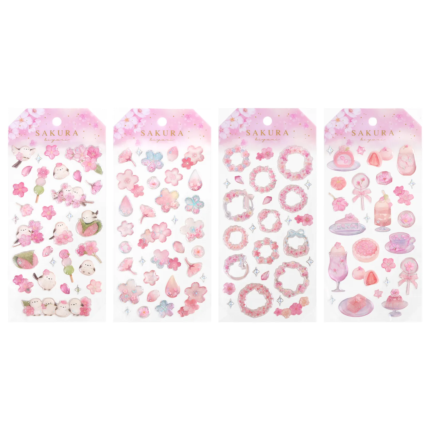 

3D наклейки с кристаллами сакуры в японском стиле, розовые милые наклейки для девочек, украшения для рукоделия, чехол для мобильного телефона, поделки своими руками