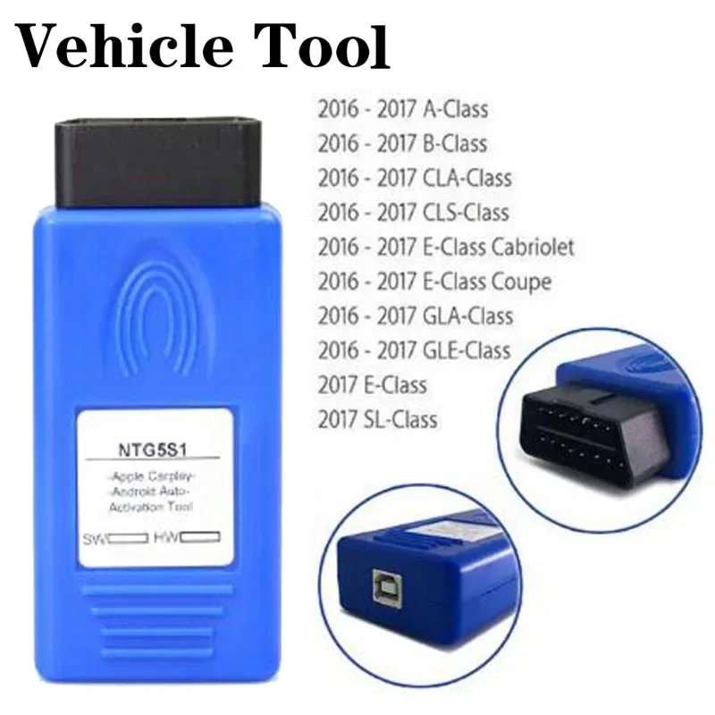 Высококачественный инструмент NTG5S1 NTG5 S1 CarPlay для Apple CarPlay и Android Авто активация для Mercedes-Benz NTG5.1 через OBD2
