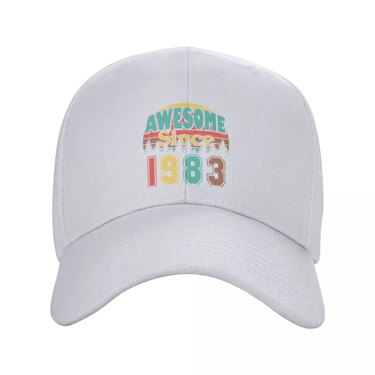 

Personalized Awesome Since 1983 Year Baseball Cap for Men Women Breathable Trucker Hat Sports