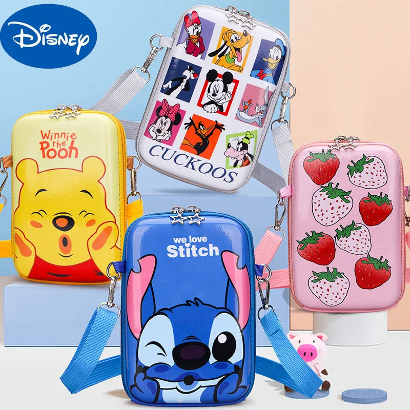 

Disney Fashion Trendy Boy Cute Cartoon Pooh Bear and His Friends Outing, Small Change Bag, Mobile Phone Bag, Baby Shoulder Bag,