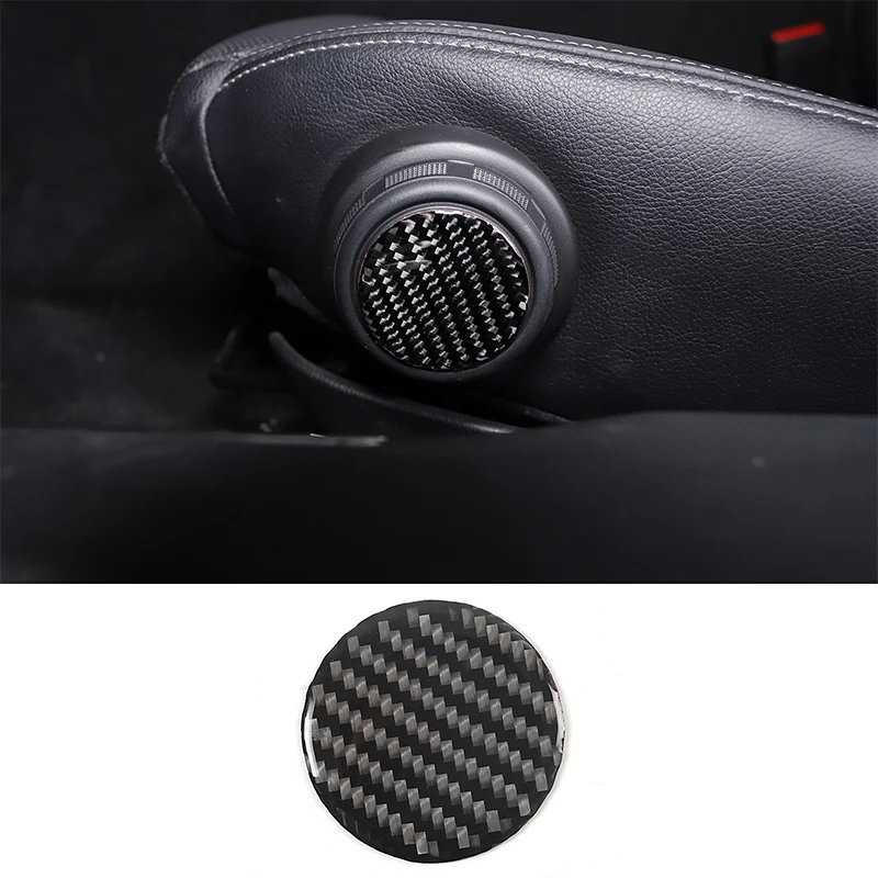 

For Mazda MX-5 2016-2023 Car Seat Adjustment Button Decoration Sticker Soft Carbon Fiber Interior Accessories