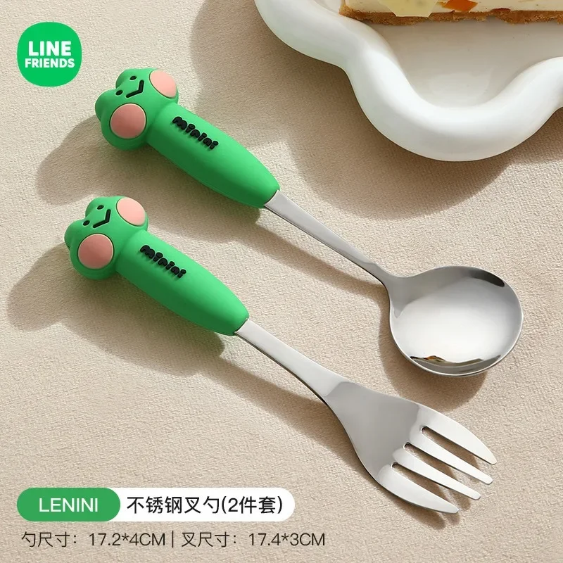 LINE FRIENDS Коричневый Bnini Набор ложек и вилок из нержавеющей стали Chonini Детская