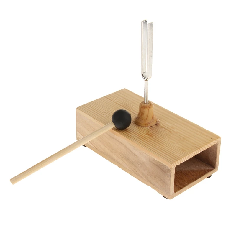 

512 Hz Tuning Fork With Wooden Resonant Box And Beater,Virbration Experimental Instrument & Music Learning